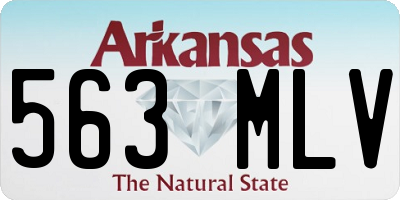 AR license plate 563MLV