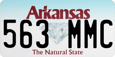 AR license plate 563MMC