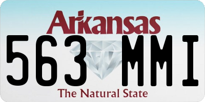 AR license plate 563MMI