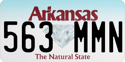 AR license plate 563MMN