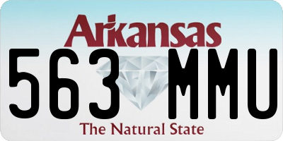 AR license plate 563MMU