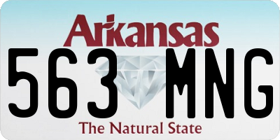 AR license plate 563MNG