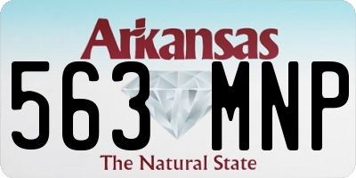 AR license plate 563MNP