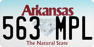 AR license plate 563MPL