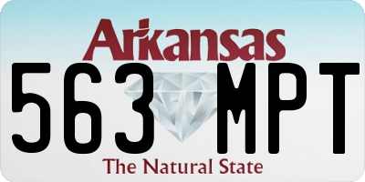 AR license plate 563MPT