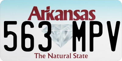 AR license plate 563MPV
