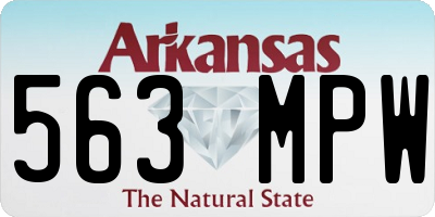 AR license plate 563MPW