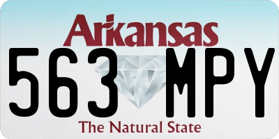 AR license plate 563MPY
