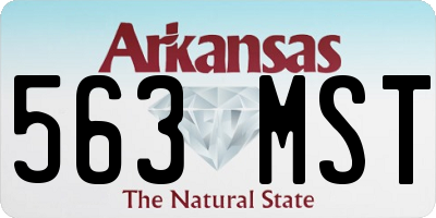 AR license plate 563MST