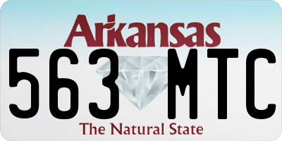 AR license plate 563MTC