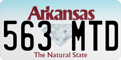 AR license plate 563MTD