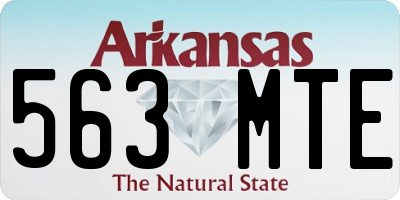 AR license plate 563MTE