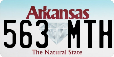 AR license plate 563MTH
