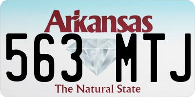 AR license plate 563MTJ