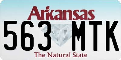 AR license plate 563MTK