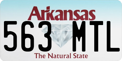 AR license plate 563MTL