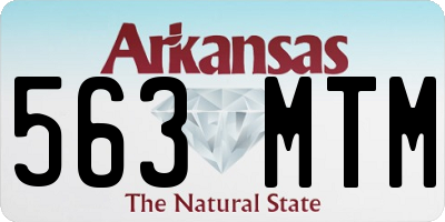 AR license plate 563MTM