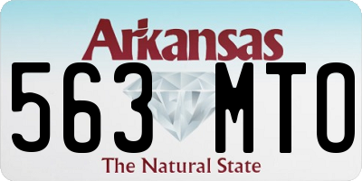 AR license plate 563MTO