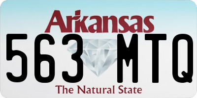 AR license plate 563MTQ