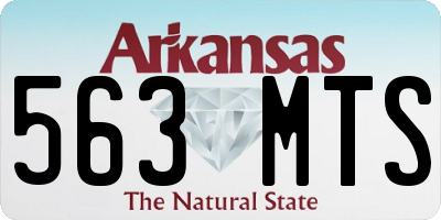AR license plate 563MTS