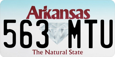 AR license plate 563MTU