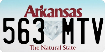 AR license plate 563MTV