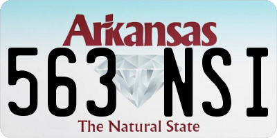 AR license plate 563NSI