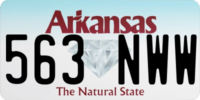 AR license plate 563NWW