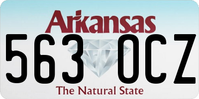 AR license plate 563OCZ