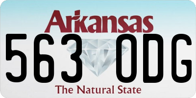 AR license plate 563ODG