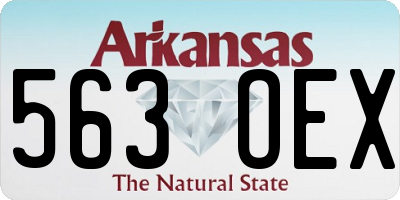 AR license plate 563OEX
