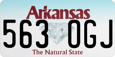 AR license plate 563OGJ