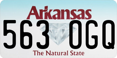 AR license plate 563OGQ