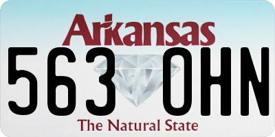 AR license plate 563OHN