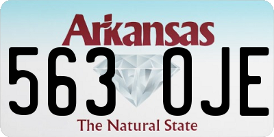 AR license plate 563OJE