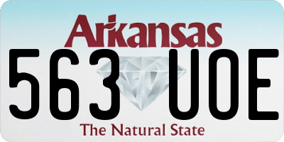AR license plate 563UOE