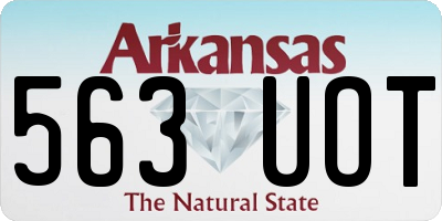 AR license plate 563UOT