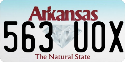 AR license plate 563UOX