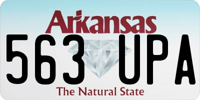 AR license plate 563UPA
