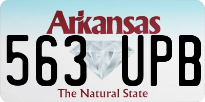 AR license plate 563UPB