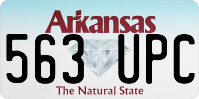 AR license plate 563UPC