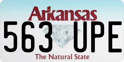 AR license plate 563UPE