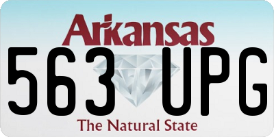AR license plate 563UPG
