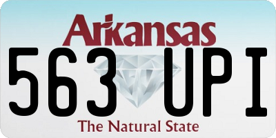AR license plate 563UPI
