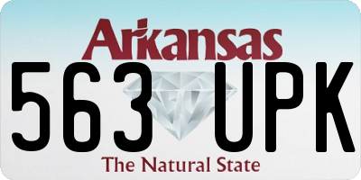 AR license plate 563UPK