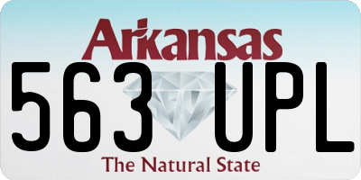 AR license plate 563UPL