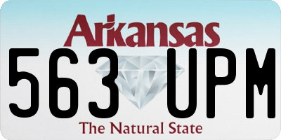 AR license plate 563UPM