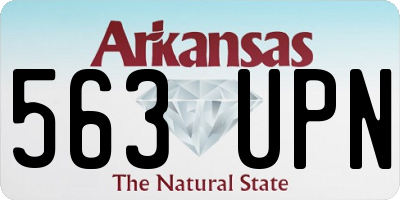 AR license plate 563UPN