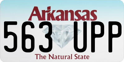 AR license plate 563UPP