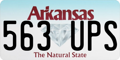 AR license plate 563UPS